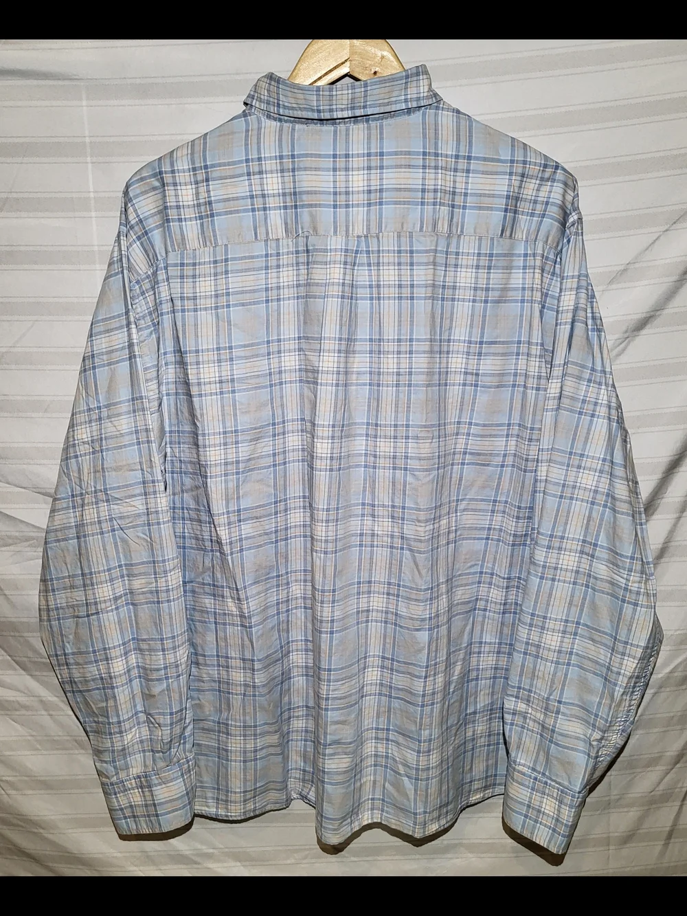 Peter Millar Men's Light Blue Plaid Button-Up Shirt